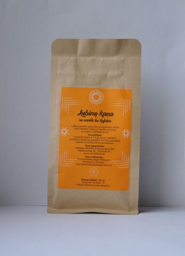 Lubinų kava su vanile 125g